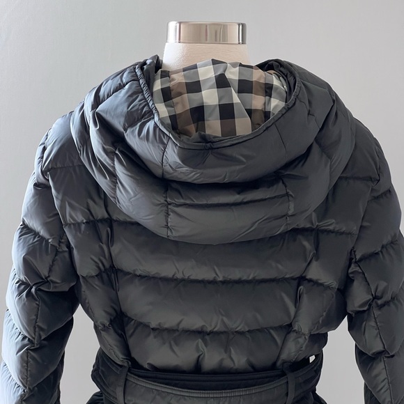Burberry Down Puffer Coat in Black - Picture 8 of 15